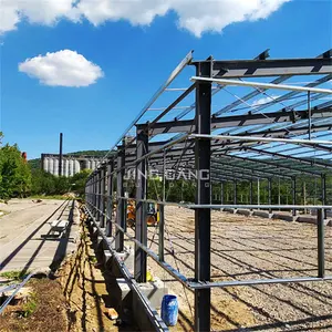 Large Span Prefabricated Farm Building House Sheds Fast Build Modern Light Waterproof Steel Structure Barn