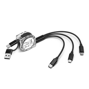 Venta al por mayor de fábrica de alta calidad Multi <span class=keywords><strong>usb</strong></span> <span class=keywords><strong>Cable</strong></span> 3 en 1 <span class=keywords><strong>Cable</strong></span> de <span class=keywords><strong>carga</strong></span> retráctil <span class=keywords><strong>Carga</strong></span> rápida 5 en 1 <span class=keywords><strong>Cable</strong></span> retráctil - Product Image 1