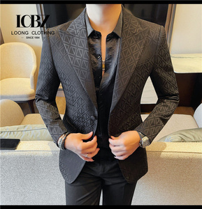 Costumes de <span class=keywords><strong>mariage</strong></span> de haute qualité pour hommes, veste de <span class=keywords><strong>costume</strong></span> décontractée, veste de <span class=keywords><strong>costume</strong></span> noire, <span class=keywords><strong>costume</strong></span> de travail, veste de <span class=keywords><strong>costume</strong></span> à simple boutonnage pour hommes - Product Image 3