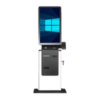 Sistema de Punto de Venta (POS) de Autoservicio con Pantalla Táctil Personalizada OEM de 27 Pulgadas, Escáner de Códigos QR, SDK, Impresora de Tickets y Kiosco de Pago