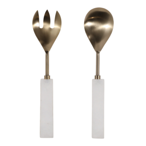 Set di utensili da portata in quarzo e metallo per servire, decorativi, per cucina e sala da pranzo - Product Image 4