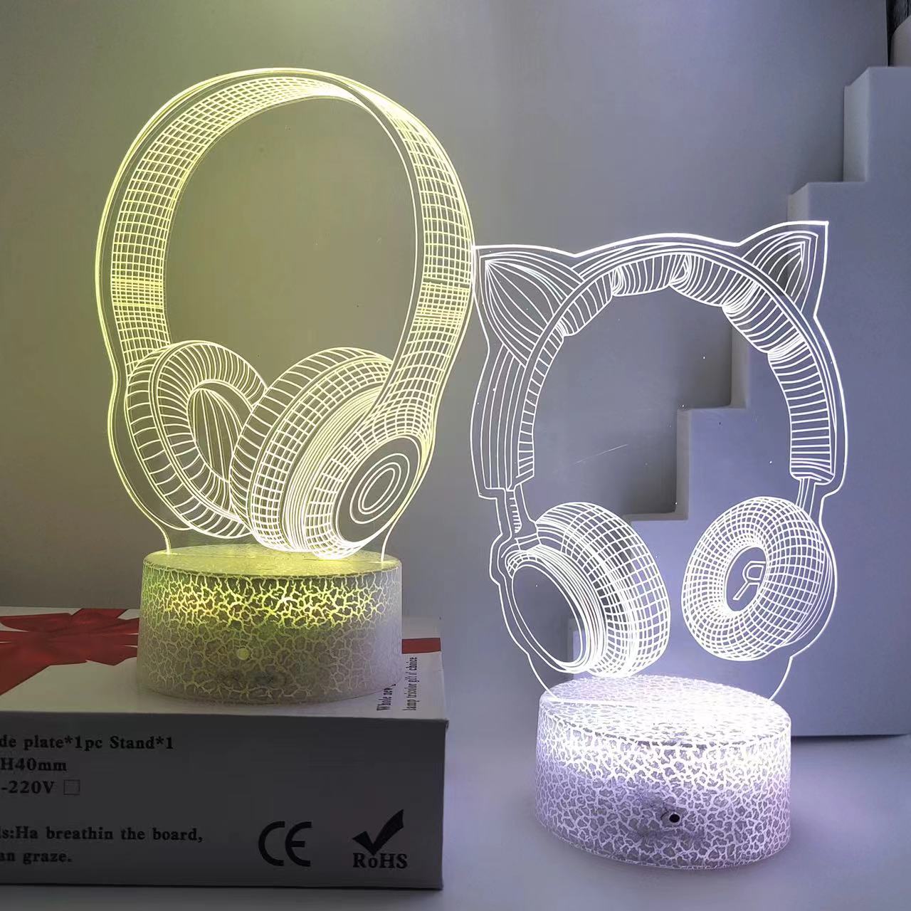 3D Lamp Icon - Gaming Room Night Light for Kids & Adults