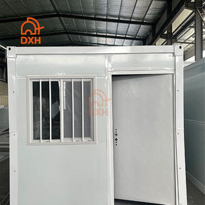 Maison conteneur pliante contemporaine Pack plat Structure extérieure modulaire faite en acier Panneau sandwich en bois Hôtels Centres commerciaux Autre - Product Image 5