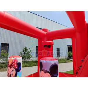 Château gonflable <span class=keywords><strong>Mickey</strong></span> pour enfants, combo commercial avec <span class=keywords><strong>toboggan</strong></span>, structure de saut gonflable pour fête - Product Image 6