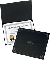 Pochette de diplôme personnalisée format Lettre avec dorure à chaud pour certificats de remise des diplômes