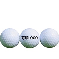 Balles de golf personnalisées avec logo, fabricant de balles d'entraînement et de compétition pour l'exportation transfrontalière, balles standard de 42,6 mm pouvant être imprimées avec des logos.