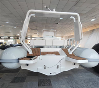 Bateau pneumatique en aluminium 6m 6 personnes XIANGDA ALA600 PVC, bateau rapide à jet, stable pour la pêche, garantie 3 ans, tube de 50cm