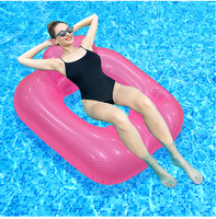 plate-forme melon d'eau bateau, anneau de natation en forme de sirène, flotteurs de piscine pour adulte, pont flottant gonflable