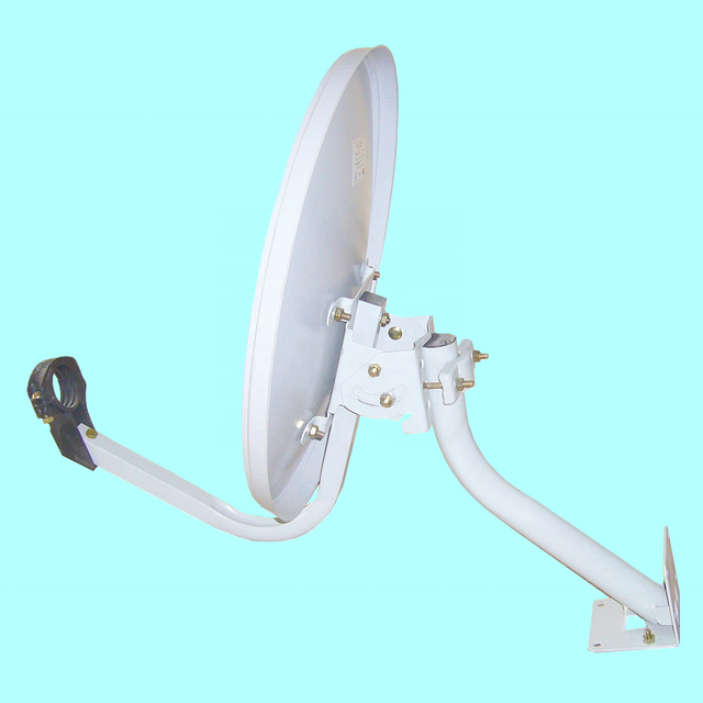 Hot Selling Outdoor Ku Band 45cm Steel Offset Satellite Dish Antenna Factory Price with White Grey Color