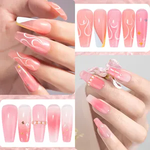 Vendeeni 24 Colors Jelly Gel Polish Translucent Free Samples Private Label With Free Regular Nail Supplies Gel Polish