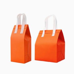 Sac isotherme non tissé personnalisé écologique doublé de papier aluminium pour restaurant - Product Image 3
