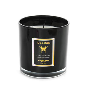 AIKUN Custom Private Label Aromatherapy 3 <b>Wick</b> Scented <b>Candle</b> Big Size Soy Wax <b>Candles</b> With Glass Jar - Product Image 5