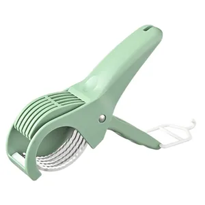 Trancheuse multifonctionnelle pour fruits et légumes, lame en acier inoxydable, pour trancher concombre, jambon, carotte, outil de cuisine portable pour le camping - Product Image 5