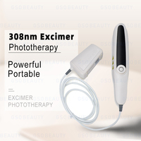 Portable 308nm UVB Photothérapie Excimer Laser Vitiligo Psoriasis Crème Traitement Lampe Uv Photothérapie Luminothérapie Machine