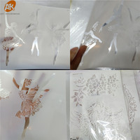 AK PET Sugar Sieve Cookie Cake Schablonen zum Malen von laser geschnittenen Kunststoffs chablonen Gebäck Fondant Kuchen Dekorations werkzeuge nach Maß