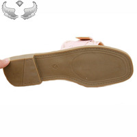Sandales plates d'été pour femmes, chaussures de plage avec boutons carrés, achats décontractés quotidiens en plein air et pantoufles pour femmes