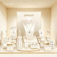 Support de Présentation de Bijoux de Luxe IV FORTE Blanc Écologique, Présentoir de Mannequin Personnalisé pour Bijoux
