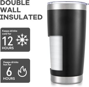 Tasses de voyage isothermes personnalisées en acier inoxydable 20oz 30oz pour café chaud, à double paroi sous vide, pour voiture - Product Image 5
