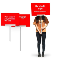 Alüminyum Alaşımlı Model KT Levha El Tipi Tabela Direği Takım Lideri Etkinlik Talimatı Uyarı ve Sınıf