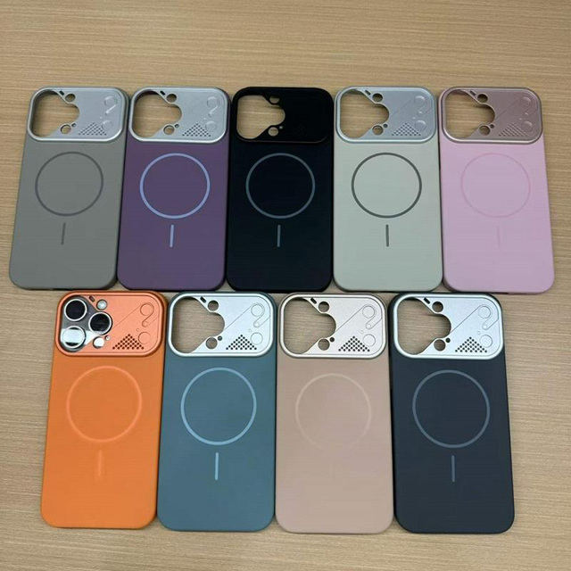 Luxury Magnetic Wireless Charging Lens protection Mobile Phone Case for iphone 14 Pro Max to 17 Pro Max Convert 15 Pro Max 16E
