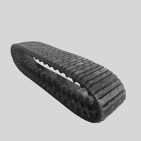 Oruga de Goma Duradera de Primera Calidad 450*81*76 para Miniexcavadora, Agricultura, Vehículo para Nieve, Piezas del Tren de Rodaje, 6 Meses de Garantía