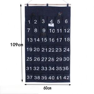 <b>TV</b> <b>Remote</b> <b>Control</b> Hanging Holder Household Fabric Pocket Wall Organizer Used to Hang Clutter - Product Image 3
