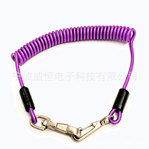 Cordón de seguridad personalizado morado para herramientas, de nailon y TPU, 1.5M de longitud, para operaciones <span class=keywords><strong>en</strong></span> pozos profundos y <span class=keywords><strong>en</strong></span> altura, para evitar caídas. - Product Image 4