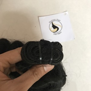 Mèches brésiliennes naturelles de cheveux vierges, cheveux bruts, en Double Drawn, extensions de cheveux non traités, alignées, vente en gros, 50 pièces - Product Image 1