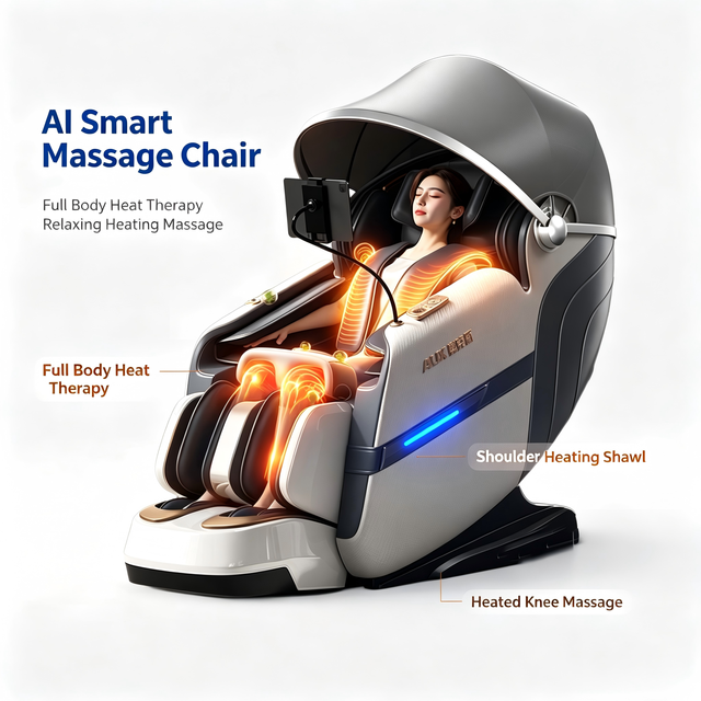 VCT 2026 Modern 4D Zero Gravity Massage Chair with OEM ODM Logo Body Spa Massage Seat 6 Roller Movement