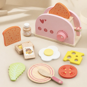 Juego <span class=keywords><strong>de</strong></span> juguetes <span class=keywords><strong>de</strong></span> madera para rellenar tostadas, máquina para hacer pan, <span class=keywords><strong>juguete</strong></span> <span class=keywords><strong>de</strong></span> cocina, accesorios <span class=keywords><strong>de</strong></span> mantequilla para rebanar sándwiches, regalo <span class=keywords><strong>de</strong></span> juego <span class=keywords><strong>de</strong></span> rol para niños - Product Image 1