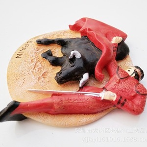 Yijia World Tourism Pegatinas conmemorativas para refrigerador, Tauromaquia española, ESPAÑA Pegatinas magnéticas <span class=keywords><strong>de</strong></span> resina tridimensionales, - Product Image 5