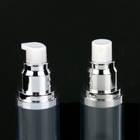 Flacon vide en plastique doré/argenté de 80 ml, 100 ml, 120 ml, avec pompe à air comprimé pour cosmétiques, lotion, crème visage, parfum