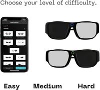 Lunettes Stroboscopiques Intelligentes pour l'Entraînement de la Réaction et des Réflexes Sportifs, pour une Vision Améliorée dans le Football, le Basketball et l'Équipement d'Entraînement