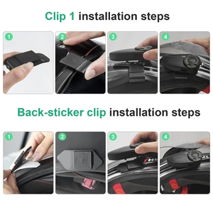 <span class=keywords><strong>EJEAS</strong></span> Q8 1200mAh malla sistema de comunicación soporte micrófono resonancia silenciosa motocicleta intercomunicador Bluetooth casco auriculares - Product Image 5