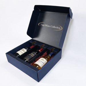 Boîtes d'emballage personnalisées pour boissons et vins, en carton ondulé B/E, avec option de découpe et fermeture auto-scellante, fabricant de boîtes d'expédition - Product Image 1