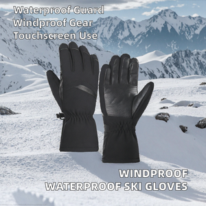 Gants de ski et de snowboard pour hommes, coupe-vent, imperméables, compatibles écran tactile, en polyester et PU, pour sports d'hiver, activités de plein air, entraînement, équipement professionnel - Product Image 2