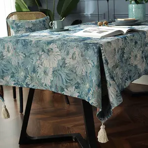 Oil Painting Art Tablecloths Table Cloths Table Linen Indoor Outdoor Wedding Hotel Party Banquet Restaurant