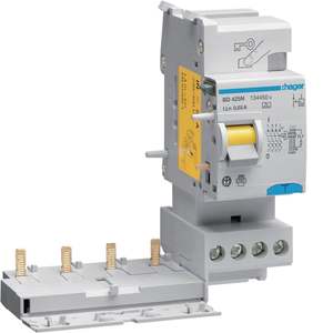 BD425N Personalizzabile con blocco differenziale Hager 4P 25A tipo A 30mA 3M - Product Image 1