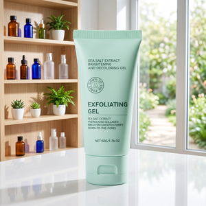 Gel exfoliant à l'extrait de sel marin, élimine les points noirs, nettoie les pores, éclaircit la peau, hydrate, gommage pour le visage et le corps, 50g - Product Image 1
