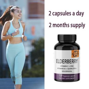 OEM/ODM, Éxito de Ventas, Vitamina C de Saúco, Vitamina D3, Goldenseal con Zinc y Quercetina para Hombres y Mujeres, Apoya la Salud Inmunológica - Product Image 3