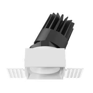 조절 가능한 사각형 매립형 디밍 가능 IP65 알루미늄 LED 천장 다운라이트 8W 18W 25W CCT 선택 가능 트림리스 COB 다운라이트 - Product Image 4