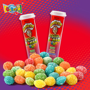 Caramelos Masticables Ácidos Tipo Skittles Warheads, Proveedor Directo OEM, 5 Sabores, Recubiertos de Azúcar Ácido, Tubo de 50g, Exhibición de Mostrador, Venta al por Mayor a Granel - Product Image 2
