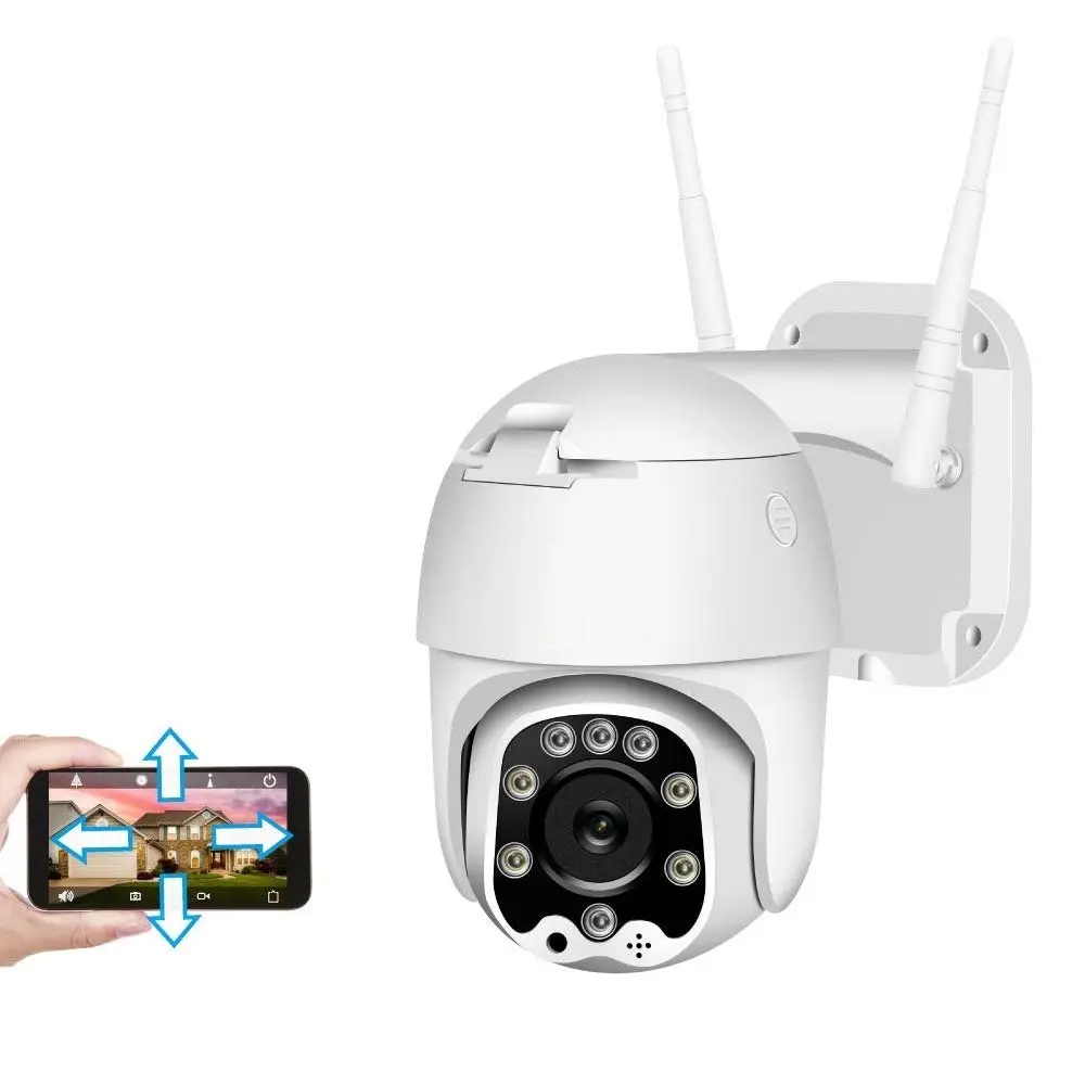 Высококачественная мегапиксельная Ip Ai-камера слежения Wifi наружная камера видеонаблюдения полноцветная купольная Ptz-камера