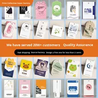 Étiquettes et cartes personnalisées en papier pour vêtements, fabriquées en Chine, avec impression couleur Ranran pour sous-vêtements - Style carte à suspendre