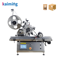 Machine d'étiquetage de bureau entièrement automatique KM-160 pour sachets plats, étiqueteuse pour emballages de cartes en papier avec PLC