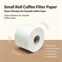 Hoogdoorlatend, milieuvriendelijk, wegwerpbaar koffiefilterpapier van 10 cm, 350 m/rol, kleine rol, voor restaurants, hotels en koffieverbruiksartikelen