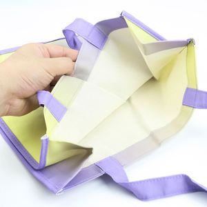 Pochette pliable légère et durable à motif de dessin animé imprimé, ouverture supérieure, avec deux bretelles en corde naturelle, réutilisable pour la vente au détail - Product Image 3