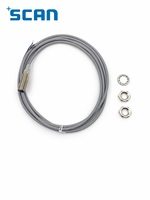 Capteur de proximité inductif blindé en laiton nickelé SCAN 4mm M12 NPN NO 10-30V DC 1kHz IP67 à couple élevé