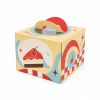 Cajas de Pizza de Cartón Kraft Impresas con Lámina Dorada UV Mate Biodegradable Personalizadas para Comida Rápida para Llevar