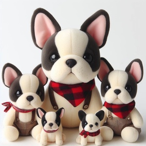 Mascotte personnalisée nouveau produit bouledogue français en peluche animal en peluche doux bouledogue jouet en peluche jouet en peluche - Product Image 2